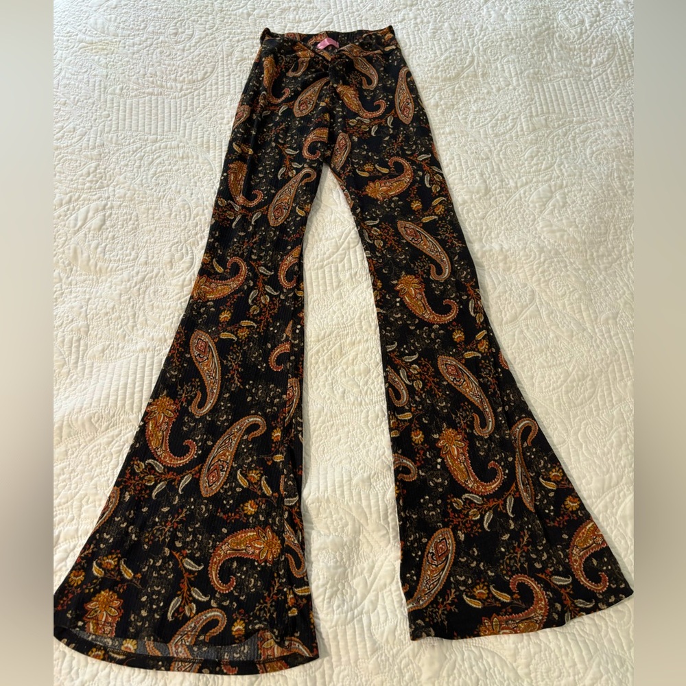 Bell Bottom Paisley Pants Womens XS/S